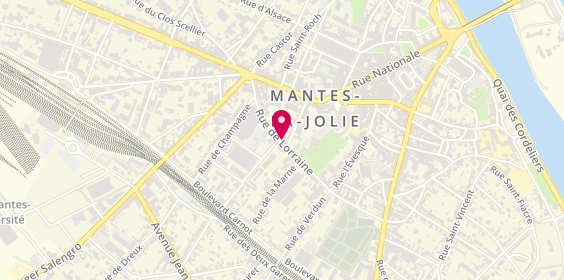 Plan de #Chb, 34 Rue de Lorraine, 78200 Mantes-la-Jolie
