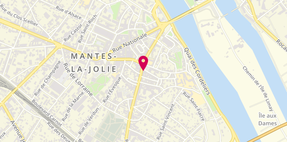 Plan de Le Coeur, 13 Rue Prte Aux Saints, 78200 Mantes-la-Jolie