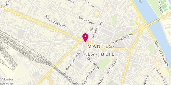 Plan de Krusty Food, 25 avenue de la République, 78200 Mantes-la-Jolie