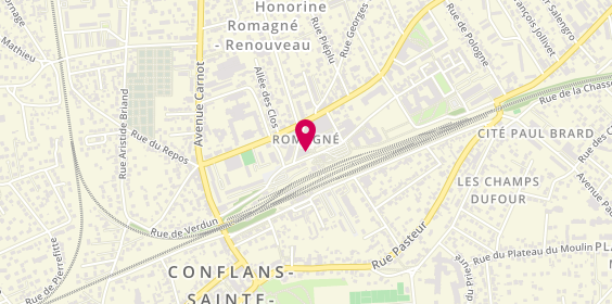 Plan de L'Antidote, 8 Bis Rue Auguste Romagne, 78700 Conflans-Sainte-Honorine