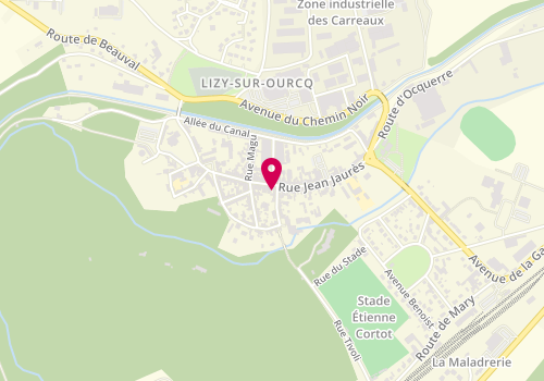 Plan de O’square Lizy sur Ourcq, 46 Rue Jean Jaurès, 77440 Lizy-sur-Ourcq