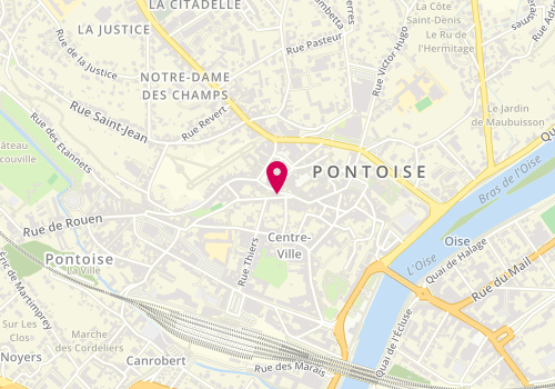 Plan de Nouveau Delice de Pontois, 45 Rue Hôtel de Ville, 95300 Pontoise