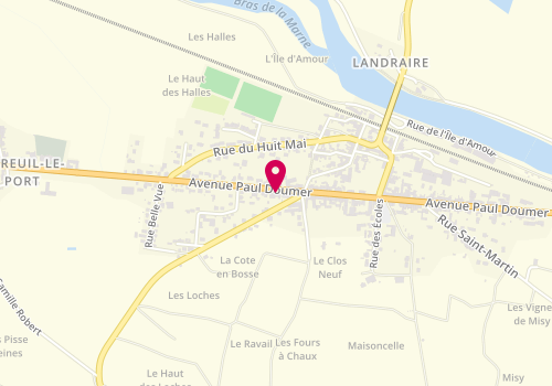 Plan de Rapid Pizza, 36 avenue Paul Doumer, 51700 Mareuil-le-Port