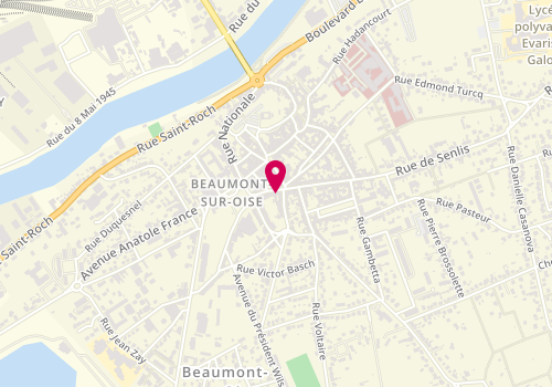 Plan de Délice de Beaumont, 5 Place Beffroi, 95260 Beaumont-sur-Oise