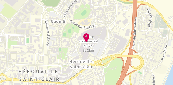 Plan de Café Saint Clair, Boulevard du Val, 14200 Hérouville-Saint-Clair