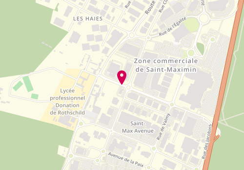 Plan de Quick, Centre Commercial Cora 170 Rue Révolution Française, 60740 Saint-Maximin