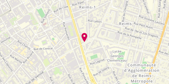 Plan de La Rose des Sables Allo Couscous, 152 Bis Boulevard Saint-Marceaux, 51100 Reims