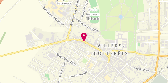 Plan de Pizza Time's, 40 Rue du General Leclerc, 02600 Villers-Cotterêts