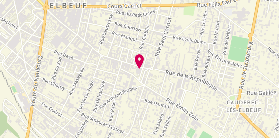 Plan de Carrefour City, 163 Rue de la République, 76320 Caudebec-lès-Elbeuf