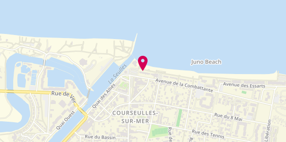 Plan de Le Bengali, 7 avenue de la Combattante, 14470 Courseulles-sur-Mer