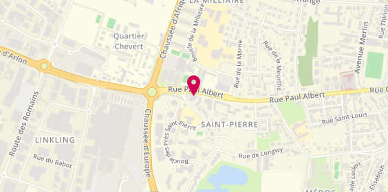 Plan de Boulangerie Paul, 89 Rue de Longwy, 57100 Thionville