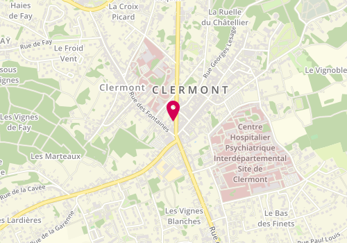 Plan de O'crunchy's, 9 Rue du Général de Gaulle, 60600 Clermont