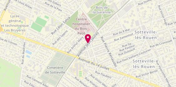 Plan de Planète Cook, 87 Bis Avenue Jean Jaures, 76300 Sotteville-lès-Rouen