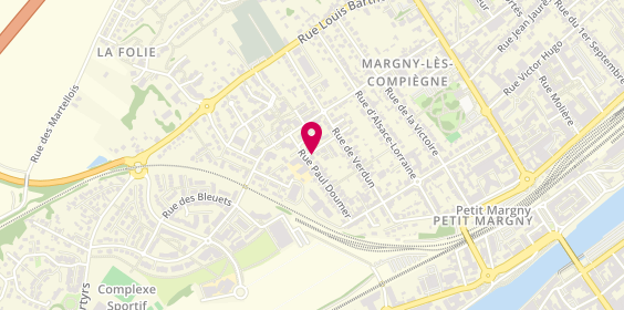 Plan de Station Resto, 93 Rue du General Gallieni, 60280 Margny-lès-Compiègne