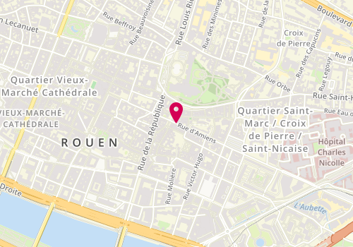 Plan de Poké Shop Rouen, 56 Rue d'Amiens, 76000 Rouen