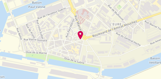 Plan de City Café 76, 67 Boulevard Amiral Mouchez, 76600 Le Havre