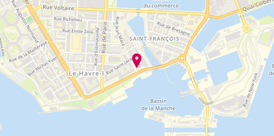Plan de Le Sorrento, 77 Quai de Southampton, 76600 Le Havre