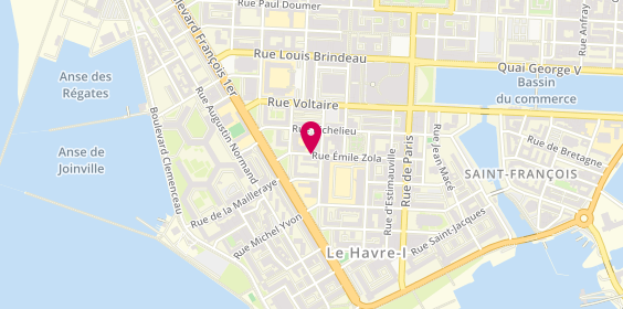 Plan de Whoopies Diner, 16 Rue Emile Zola, 76600 Le Havre