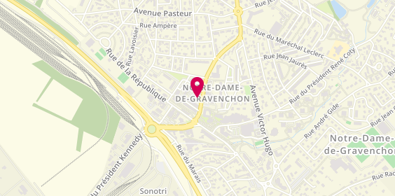 Plan de Aux Plaisirs des Papilles, 5 Place d'Isny, 76330 Notre-Dame-de-Gravenchon