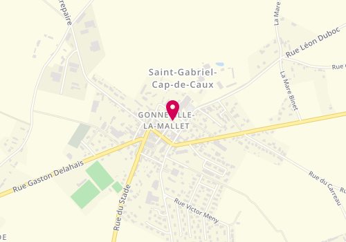 Plan de La Ptite Fourchette, 8 place Guy de Maupassant, 76280 Gonneville-la-Mallet