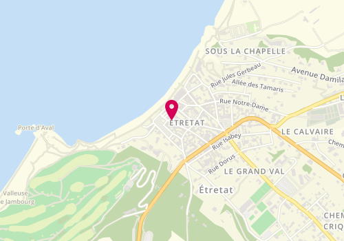 Plan de La Cantine d'Etretat, 38 Rue Alphonse Karr, 76790 Étretat