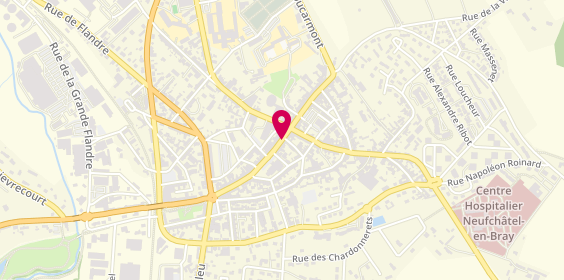 Plan de Bip-Bip Pizza, 14 Grande Rue Notre Dame, 76270 Neufchâtel-en-Bray
