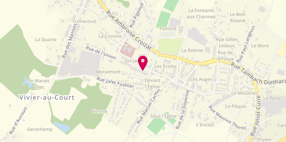 Plan de Restaurant Turquoise, 34 place de la République, 08440 Vivier-au-Court