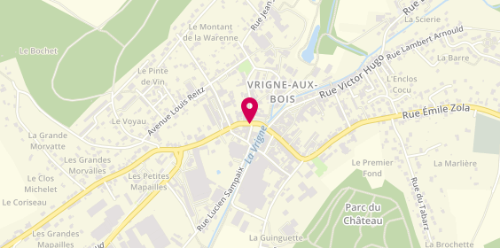 Plan de Restaurant Pizz'Alex, 1 avenue Jean Jaurès, 08330 Vrigne-aux-Bois