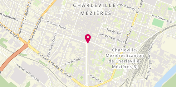 Plan de Pizza Dino, 7 Cours Aristide Briand, 08000 Charleville-Mézières