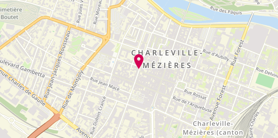 Plan de Seven café, 14 Rue Théâtre, 08000 Charleville-Mézières