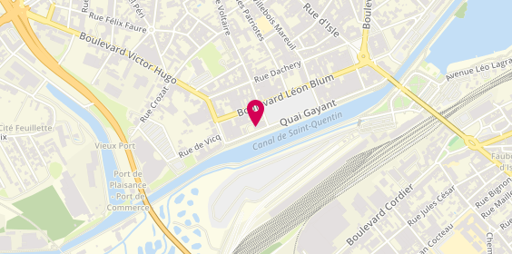 Plan de Mc Donald's, Angle Place de la Liberté / Quai Gayant, 02100 Saint-Quentin