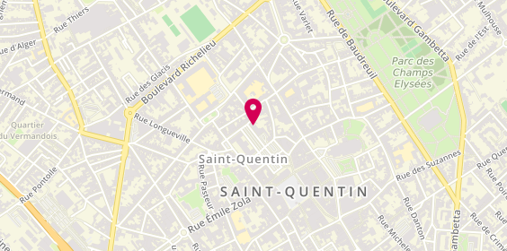 Plan de Le Piccadilly, 18 place Gaspard de Coligny, 02100 Saint-Quentin