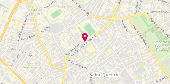 Plan de Speed Rabbit Pizza, 72 Boulevard Richelieu, 02100 Saint-Quentin
