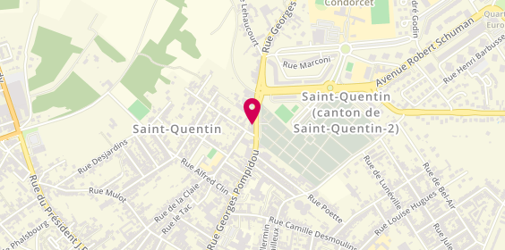 Plan de Festi'Frites, 117 Rue Georges Pompidou, 02100 Saint-Quentin