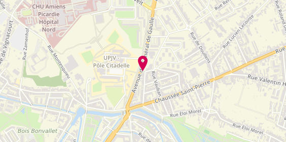 Plan de Le Cit@Del'is, 61 Rue de l'Amiral Courrejolles, 80080 Amiens