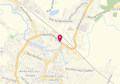 Plan de Delhaye ANGOT Sylvie, 5 avenue de la Gare, 59440 Avesnes-sur-Helpe