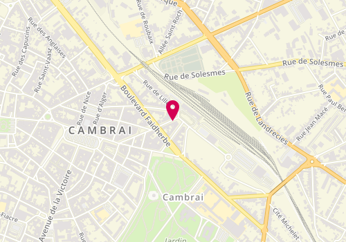 Plan de Speed Burger Cambrai, 40 Rue d'Alsace-Lorraine, 59400 Cambrai