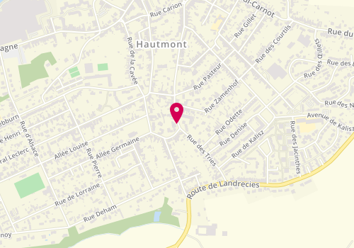 Plan de Le Sans Deux, 102 Rue Abattoir, 59330 Hautmont
