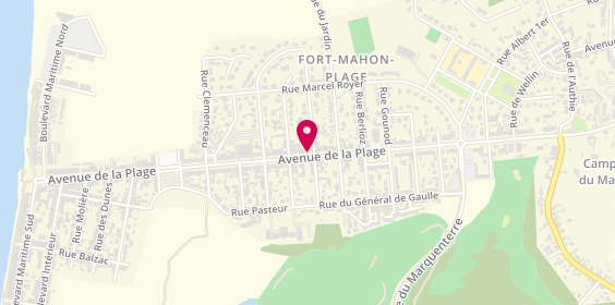 Plan de Friterie du Marquenterre, 712 avenue de la Plage, 80120 Fort-Mahon-Plage