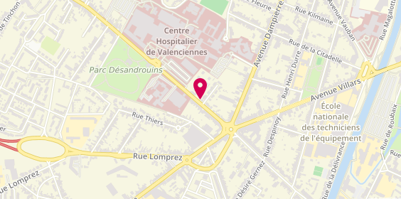 Plan de Le Régal Valenciennes, 52 avenue Desandrouin, 59300 Valenciennes