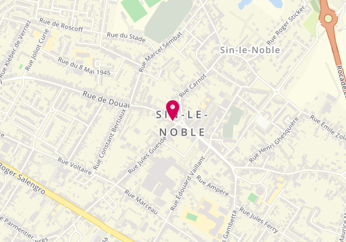 Plan de Chez Mouss, 21 Rue de Douai, 59450 Sin-le-Noble