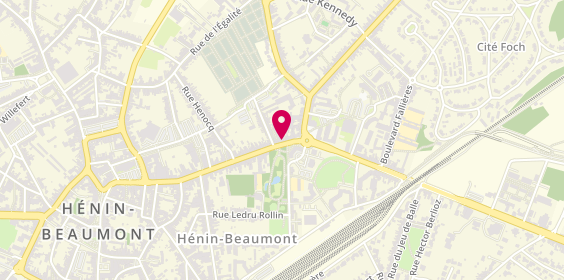 Plan de Le Grill House, 437 Rue Élie Gruyelle, 62110 Hénin-Beaumont
