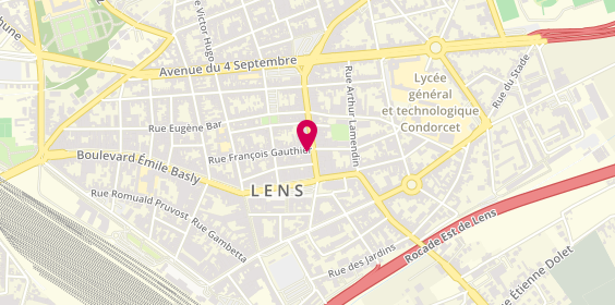Plan de Au Bon Gout, 11 Rue René Lanoy, 62300 Lens