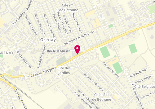 Plan de Friterie Chantal, Rue 62160
88 Rue Casimir Beugnet, 62160 Grenay