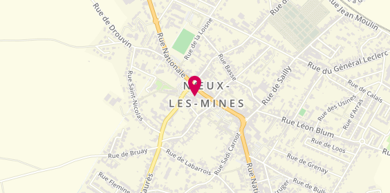 Plan de Xl Pizza, 114 Rue Nationale, 62290 Nœux-les-Mines