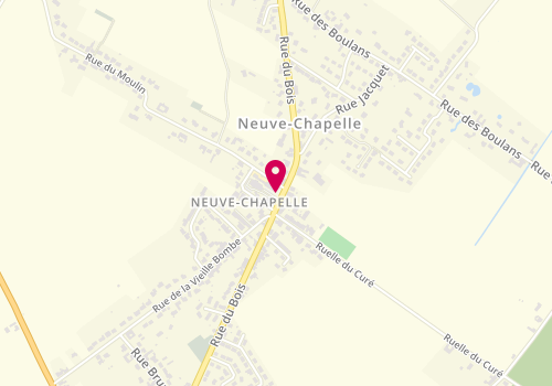 Plan de Friterie Neuve-Chapelloise, Rue du Bois, 62840 Neuve-Chapelle