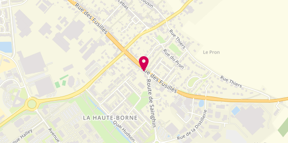 Plan de Restaurant l'Escale, 250 Rue des Fusillés, 59650 Villeneuve-d'Ascq