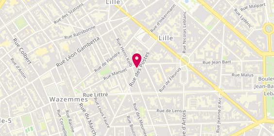 Plan de Le Bon Jeune, 36 Rue des Postes, 59000 Lille