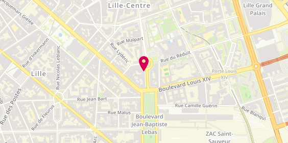 Plan de Au P'ti Pain, Porte de Paris
2 Boulevard Denis Papin, 59000 Lille