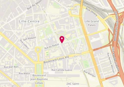Plan de The A la Menthe, 4 Rue des Deportes, 59800 Lille